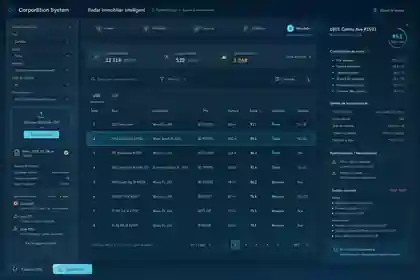 Interface du Radar Immobilier Intelligent avec validation, scores et provenance